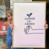 Kvinde liv frihed plakat for Voice of Iran