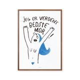 Jeg er verdens bedste mor - blå