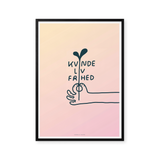 Kvinde liv frihed plakat for Voice of Iran