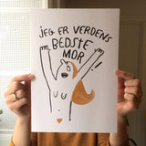 Jeg er verdens bedste mor - gul