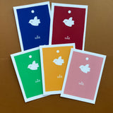 "HÅB"  kort A6 5-pak