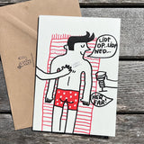 Her far! - Fars dag A5 kort m. konvolut