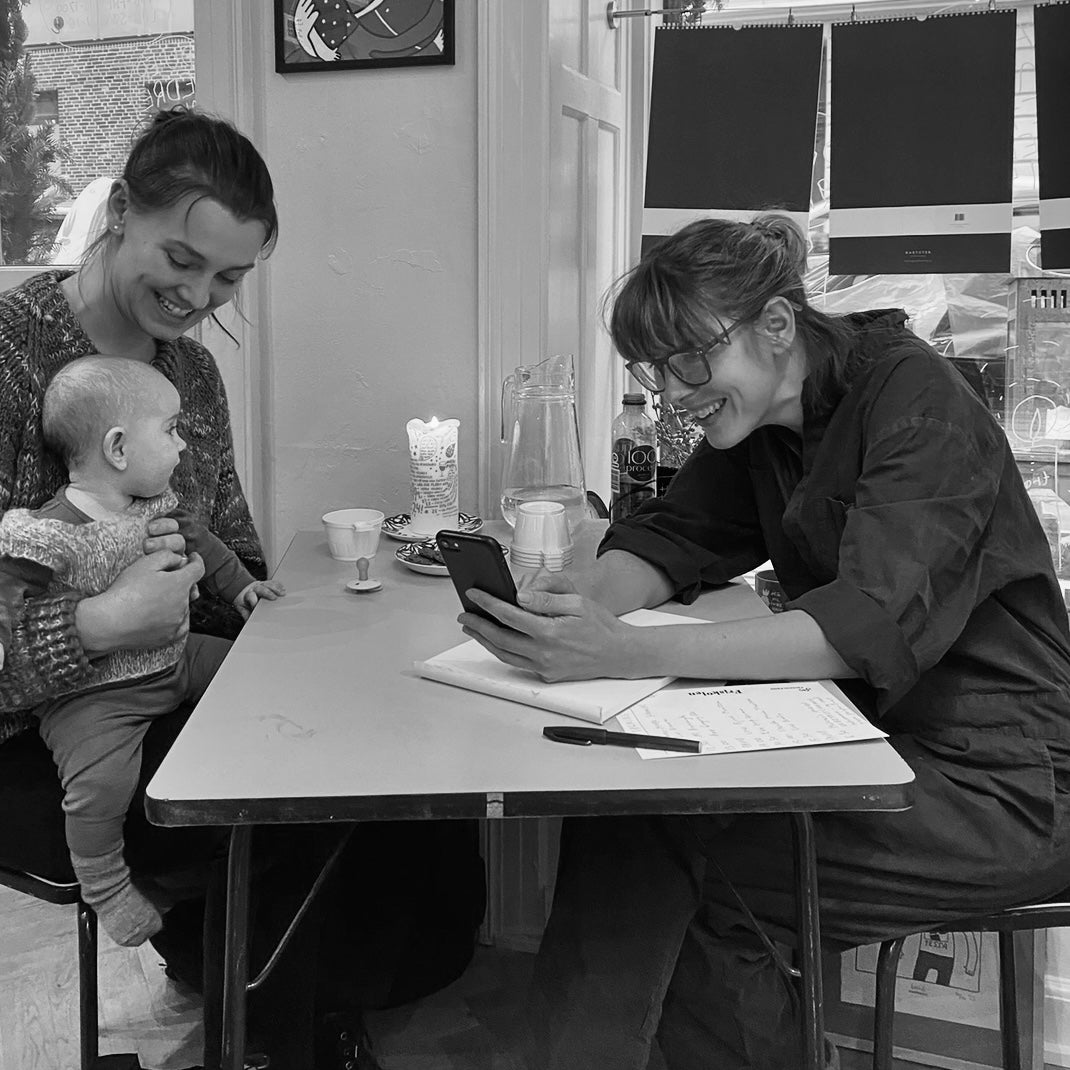 Personlig tegnesession i Kvindernes Bygning, Kbh K,  Lørdag d.12/12