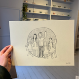 Personlig tegnesession i Kvindernes Bygning, Kbh K,  Søndag d.13/12