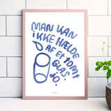 Man kan ikke hælde af et tomt glas, jo